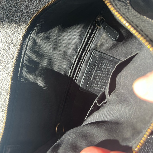 Coach Black Crossbody Bag with Gold Accents - Picture 4 of 4